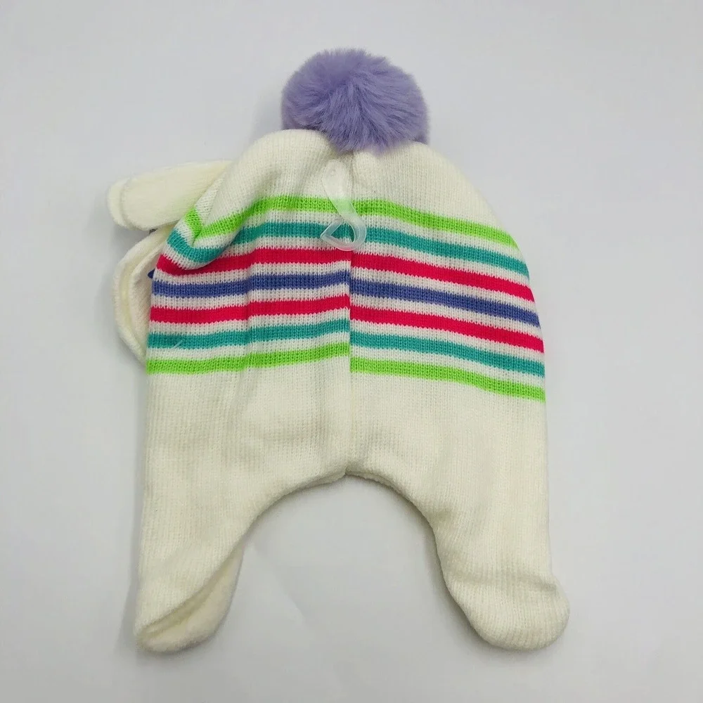 Disney Encanto Girls Winter Hat and‎ Mittens Set Mirabel Luisa Isabela White NWT